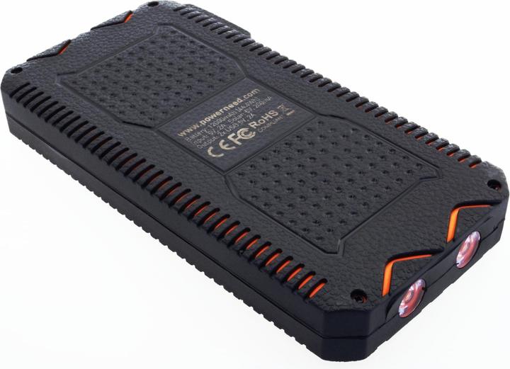 Actual product image Powerneed S12000Y power bank Lithium Polymer LiPo 12000 mAh Black Orange (12000 mAh, 44.40 W, 44.40 Wh)