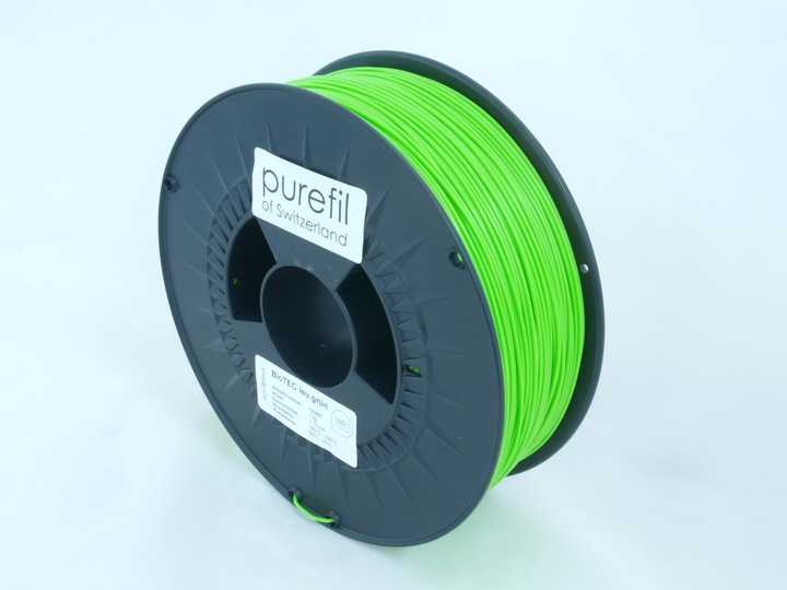 Actual product image Purefil Filament (bioTEC, 1.75 mm, 1000 g, Green)