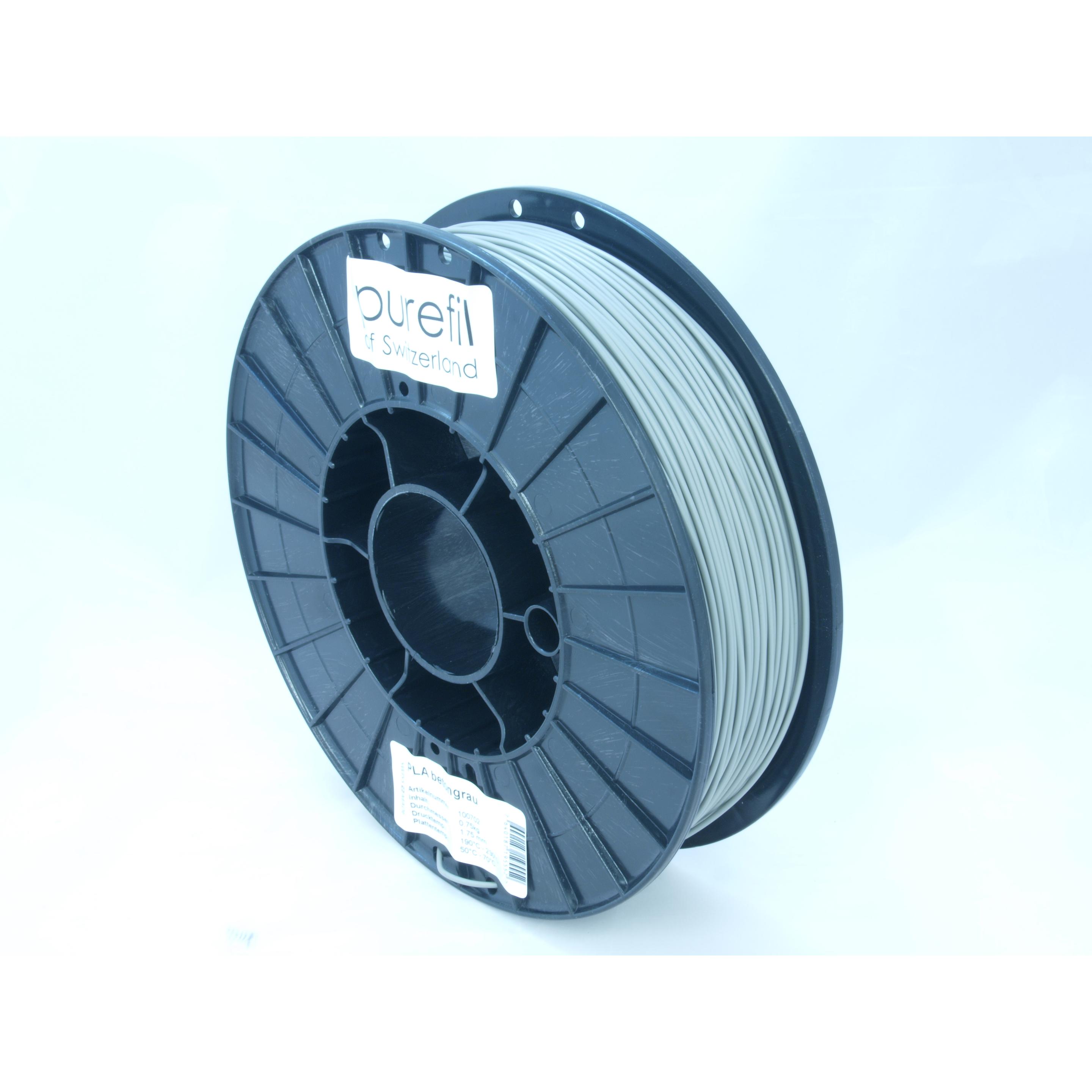 Thumbnail - Purefil Filament (PLA, 1.75 mm, 750 g, Grau), 3D Filament, Grau