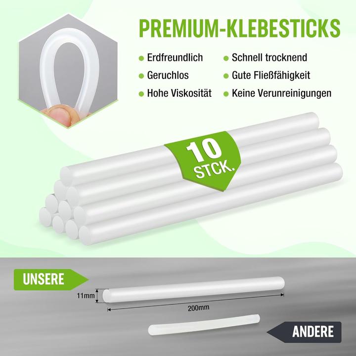Produktbild Workpro Heissklebepistole inkl. 10 Klebesticks