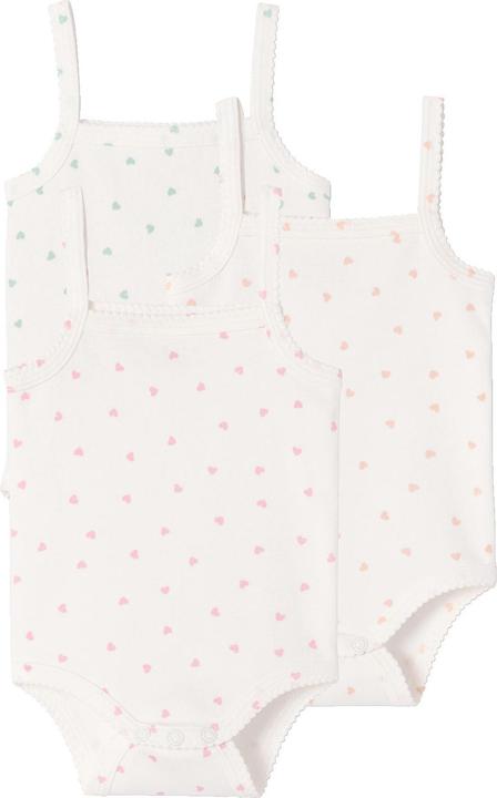 Produktbild Vertbaudet Mädchen Baby Trägerbodys 3er-Pack Bio-Baumwolle (92, 98)