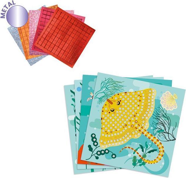 Actual product image Djeco Creative Mosaic Set - Caribbean Animals