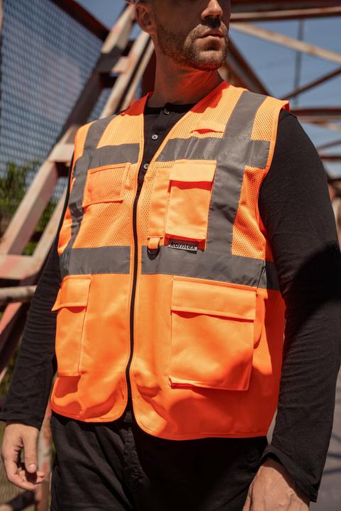 Produktbild Korntex Executive Mesh Multifunktions-Warnweste (M)