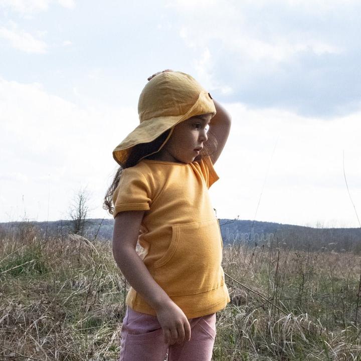 Actual product image ManyMonths Summer Hat Light Hemp (cap) - Pool Turquoise