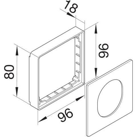 Thumbnail - Tehalit, Leitungsführung Zubehör, Blendenset