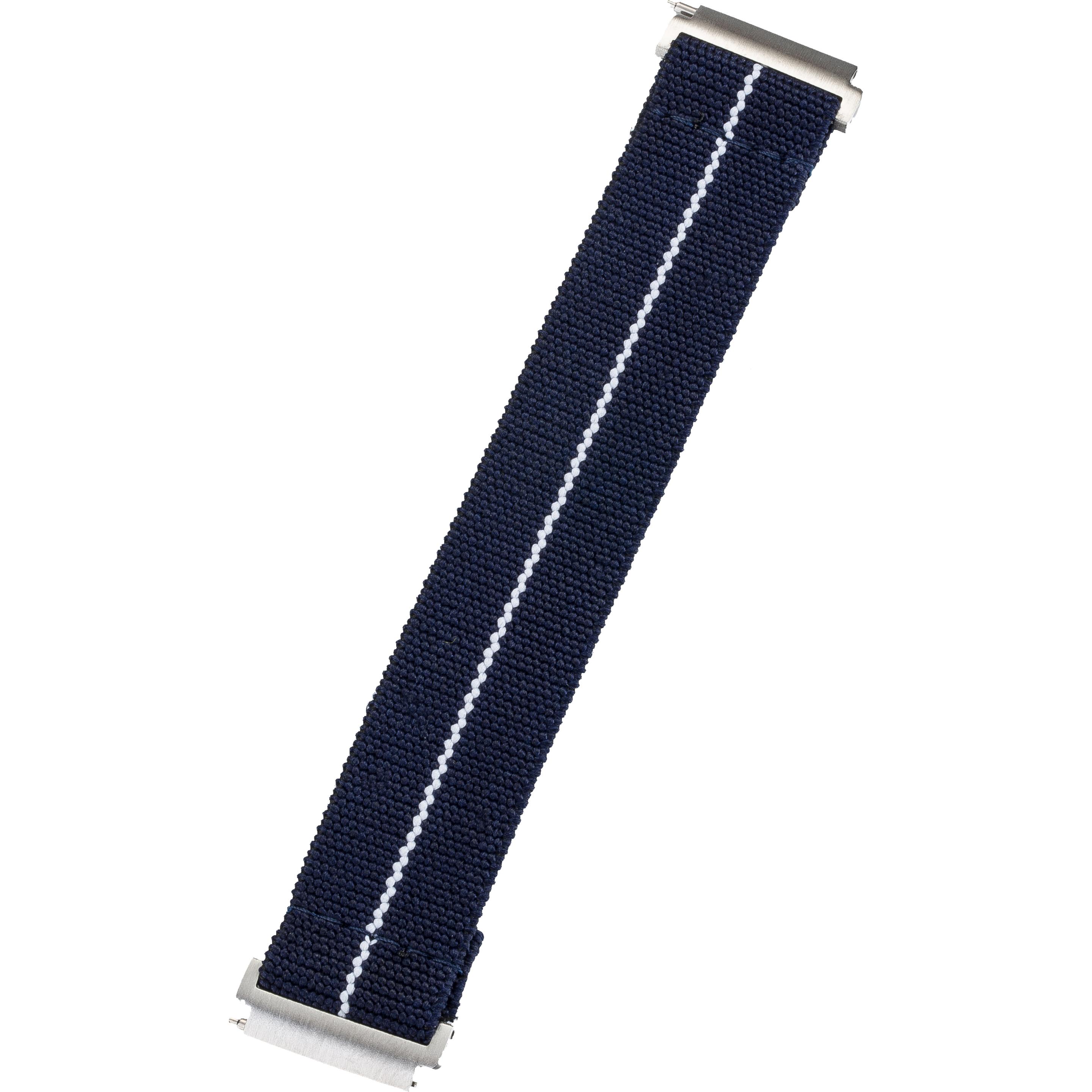 Peter Jäckel Armband 20mm Size M Fine Line Blue, Uhrenarmband, Blau