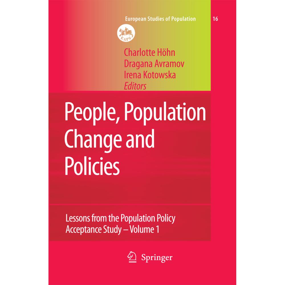 People, Population Change and Policies, Fachbücher von Irena E. Kotowska, Charlotte Höhn, Dragana Avramov