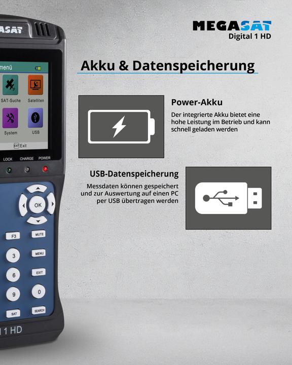 Actual product image Megasat Digital 1 HD (Measurement technology)