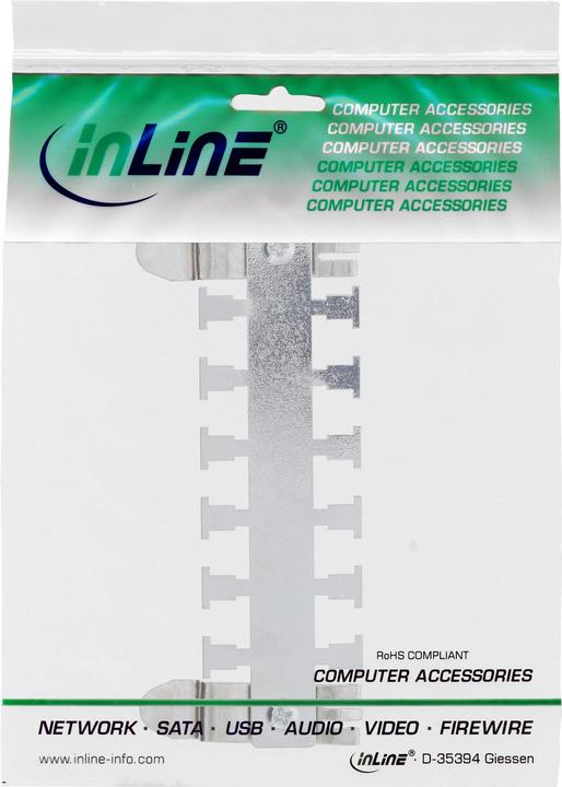 Produktbild InLine Kabelführungsleiste zur Montage an Hutschiene (TS35) metall