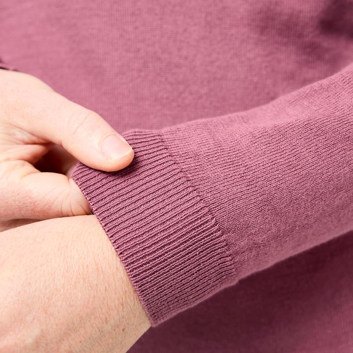 Actual product image Inesis Damen Golfpullover aus Baumwolle mit V-Ausschnitt - MW100 rosa (XXL)