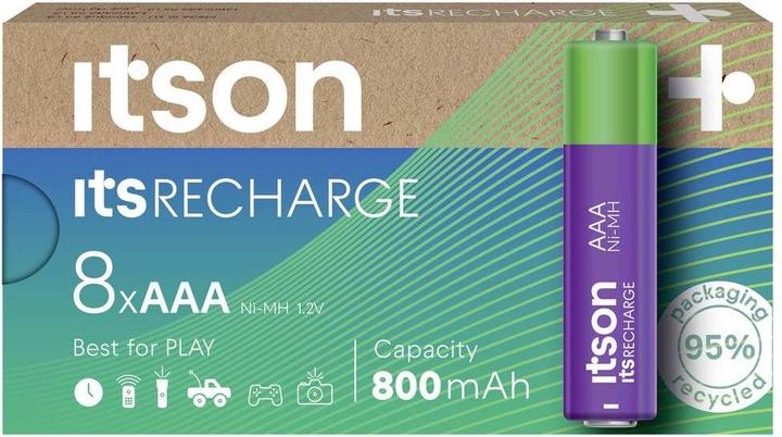Produktbild Itson itsRECHARGE Micro (AAA)-Akku NiMH 1.2 V 8 St. (8 Stk., AAA)