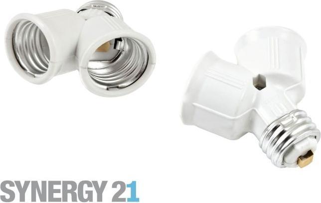 Synergy 21 LED Adapter für LED-Leuchtmittel E27->2xE27