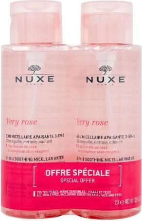 Produktbild Nuxe Very Rose Beruhigendes Micellar-Wasser 3 in 1 (2 x 400 ml) (Mizellenwasser, 800 ml)