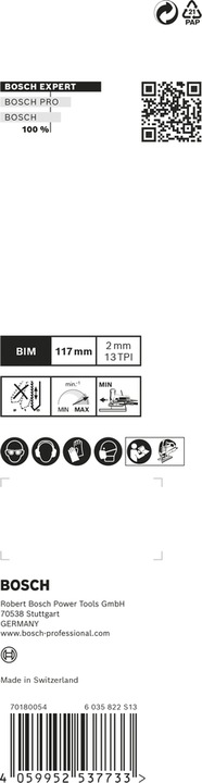 Actual product image Bosch Professional Zubehör Expert jigsaw blade set