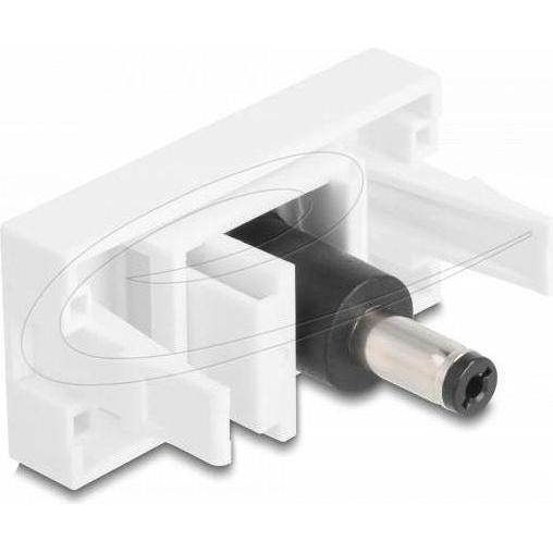 Thumbnail - Delock Easy 45 Modul DC 5,5 x 2,1 mm Buchse zu DC 5,5 x 2,5, Elektronikkabel + Stecker, Weiss