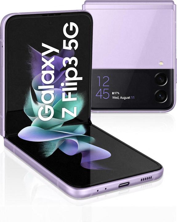 Produktbild Samsung Galaxy Z Flip3 5G EU (256 GB, Lavender, 6.70", SIM + eSIM, 5G)
