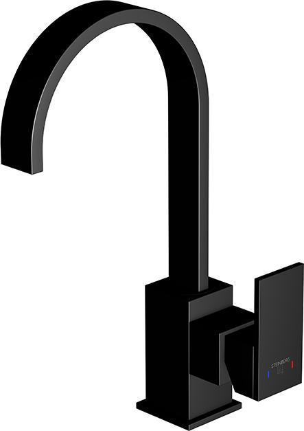 Steinberg Rubinetto da cucina serie 135, girevole, con scarico a scomparsa, sporgenza 150 mm, 135150