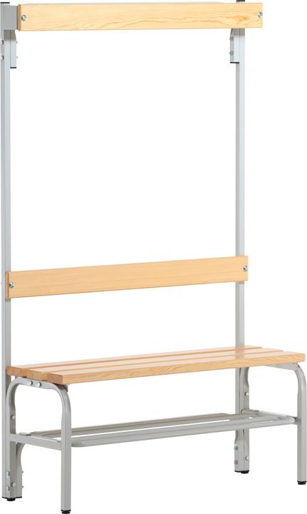 Produktbild Sypro Umkleidebank für Trockenräume mit Rückenlehne (38 cm, 14 cm)
