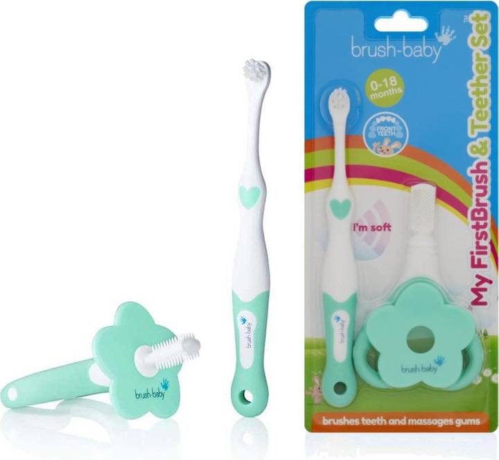 Actual product image Brush-Baby Toothbrush and teething aid (Soft, 2 x)