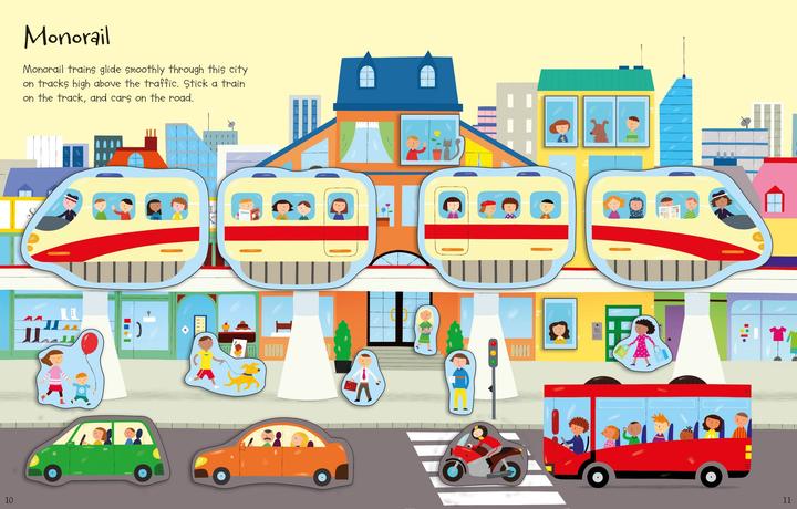 Actual product image First Sticker Book: Trains (80 Sticker)