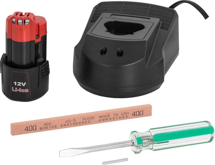 Produktbild Royal Catering Dönermesser elektrisch Gyrosmesser Dönerschneider Akku kabellos 3.000 U/min