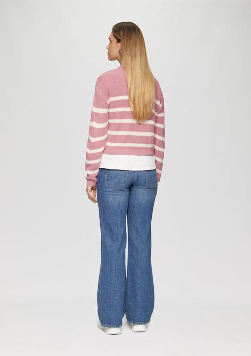 Actual product image S.Oliver Strickpullover Verkürzter Pullover mit Raglanärmeln (XS)