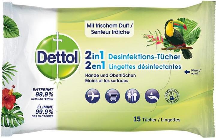 Image du produit Dettol Lingettes de désinfection 2en1