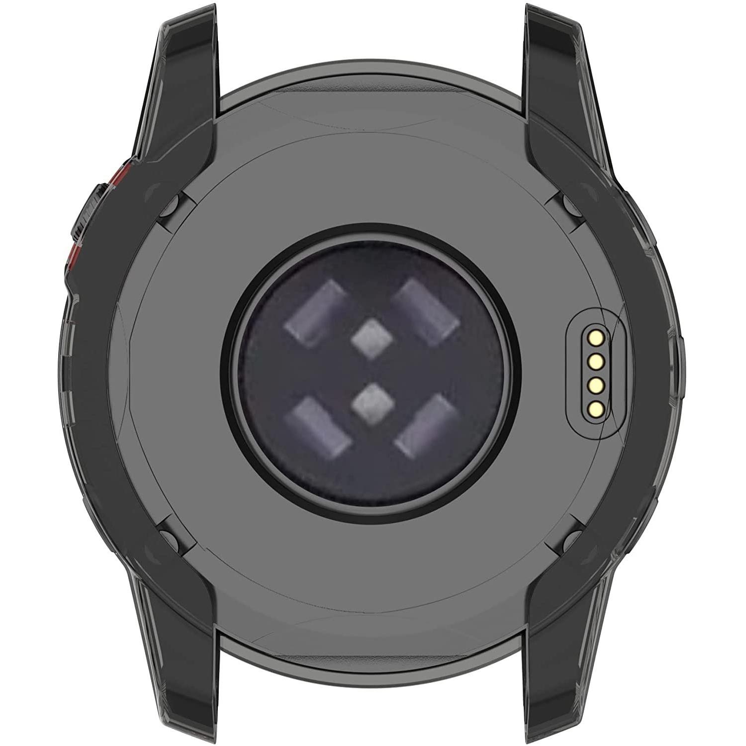 Strap-it TPU-Hülle (Silikon, fenix 7), Uhrenarmband, Schwarz
