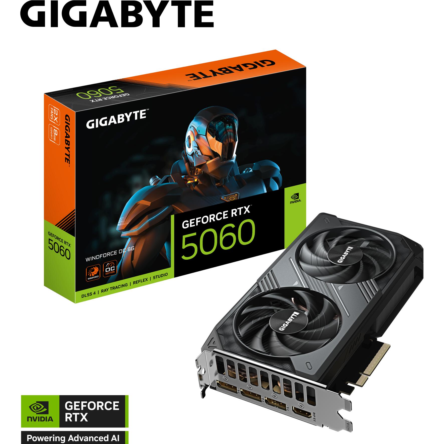 Gigabyte GeForce RTX 5060 Windforce OC (8 GB), Grafikkarte