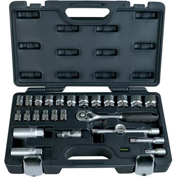 Haupa, Steckschlüssel + Stecknuss, Steckschlüssel-Satz 9,6mm(3/8) 110676