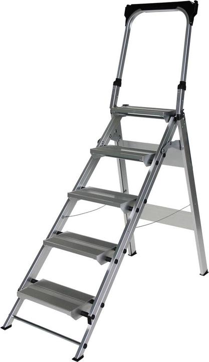 Produktbild Munk Klapptreppe mit Haltebügel 5 Stufen (Stehleiter, 139 cm)