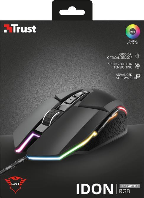 Actual product image Trust Gaming GXT 950 Idon Illuminated Gaming Mouse, wired (Cable)