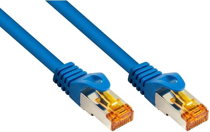 Produktbild Varia RJ45 Patchkabel Cat. 7, 0,5m, TPE, blau, geschirmt (S/FTP, CAT7, 0.50 m)