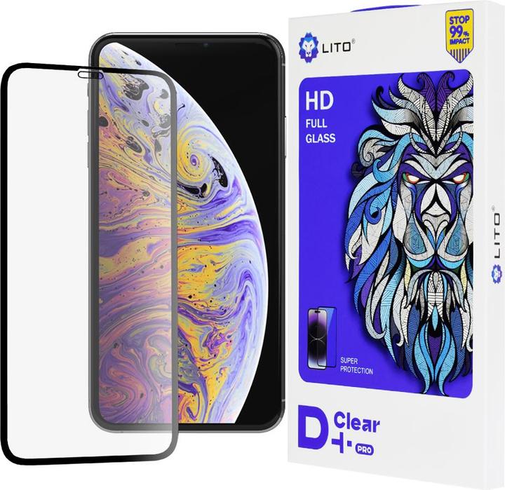 Actual product image Lito - D+ Pro Clear - iPhone XS Max / iPhone 11 Pro Max - Black (Apple iPhone 11 Pro Max, Apple iPhone XS Max)