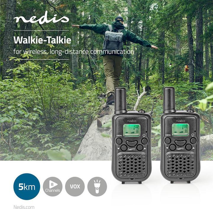 Actual product image Nedis WLTK0500BK - vysílačka, 5 km, 2 ks (5 km)