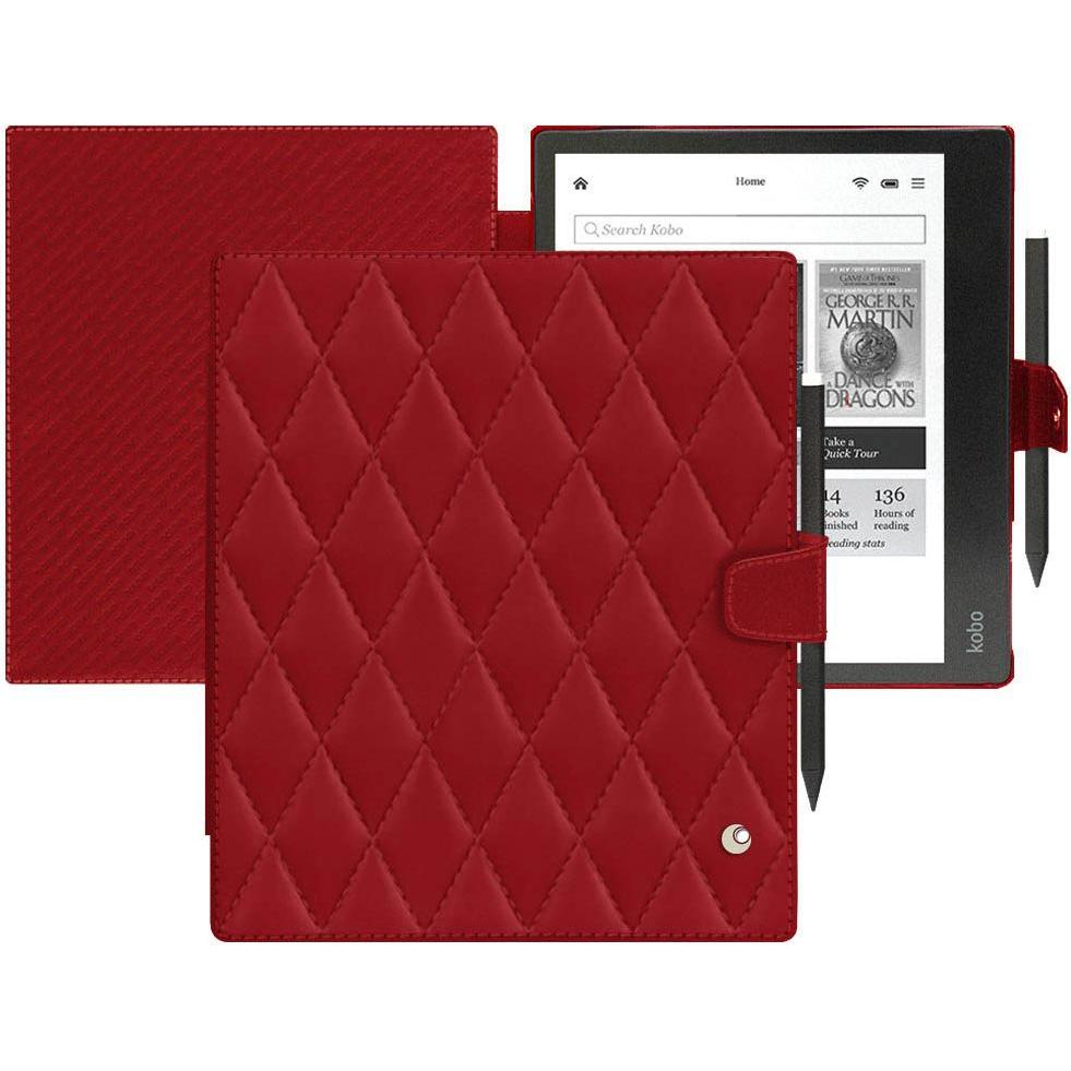 Noreve Lederschutzhülle horizontal (Kobo Elipsa 2E), Tablet Hülle, Rot