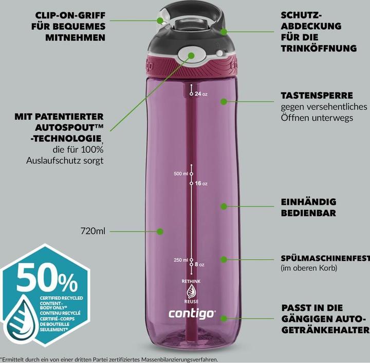 Produktbild Contigo Ashland Tren Passionfruit 720 ml (0.72 l)