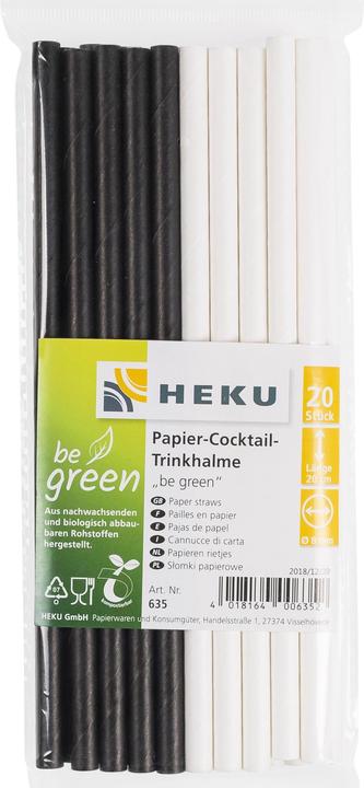 Heku Cannucce per bere Be Green (20 x)