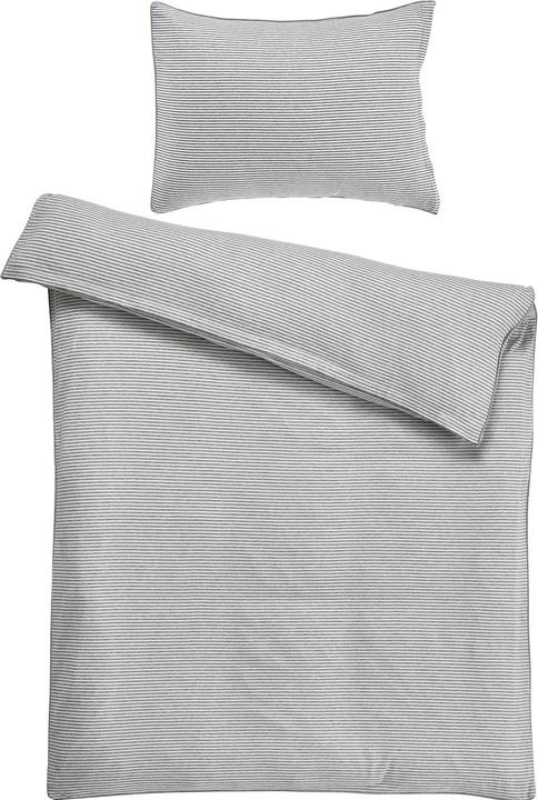 Actual product image Living Home Melange Jersey Stripes (Duvet cover, 160 x 210 cm)