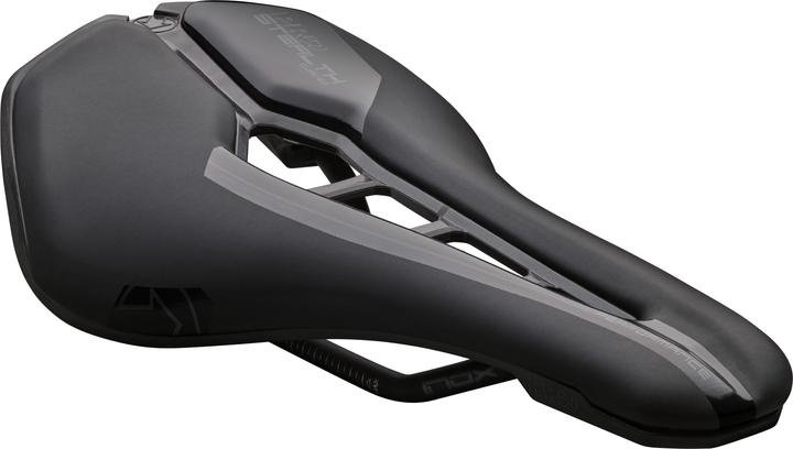 Actual product image PRO Bike Gear Saddle Stealth Curved Performance with opening 142mm black