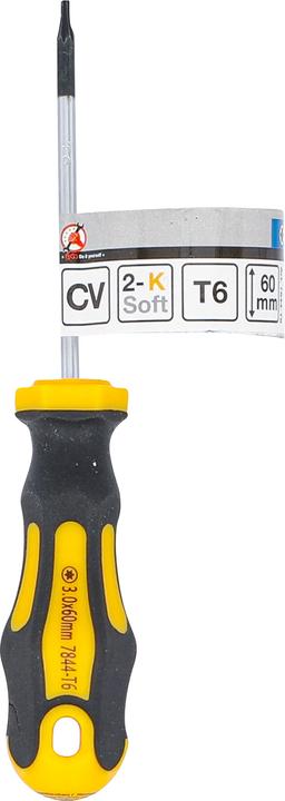Actual product image BGS Screwdriver T-Star (for Torx) T6 Blade Length 60 mm (TX)