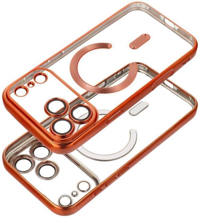 Produktbild OEM Back panel cover Case for iPhone 17 PRO MAX Electro Mag Cover compatible with MagSafe orange (Apple iPhone 17 Pro Max)