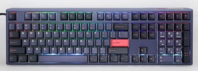 Actual product image Ducky One 3 Cosmic Blue Gaming Keyboard, RGB LED - MX-Brown (US) (US, Cable)