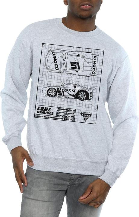 Produktbild Disney Cars Cruz Ramirez Blueprint Sweatshirt (L)
