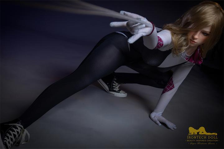 Actual product image Irontech Full Silicone Spider Gwen Sex Doll 167cm S38