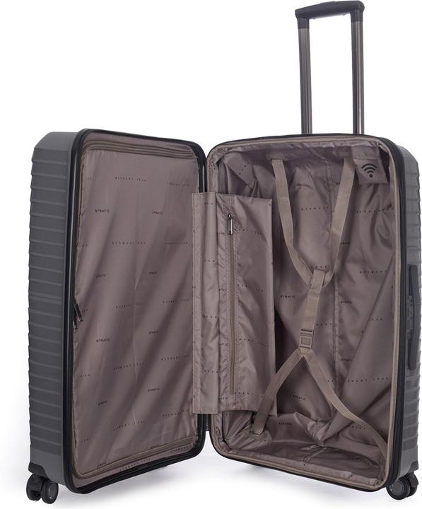 Produktbild Stratic Bright+ 4 Rollen Trolley L 76 cm mit Dehnfalte (96 l)