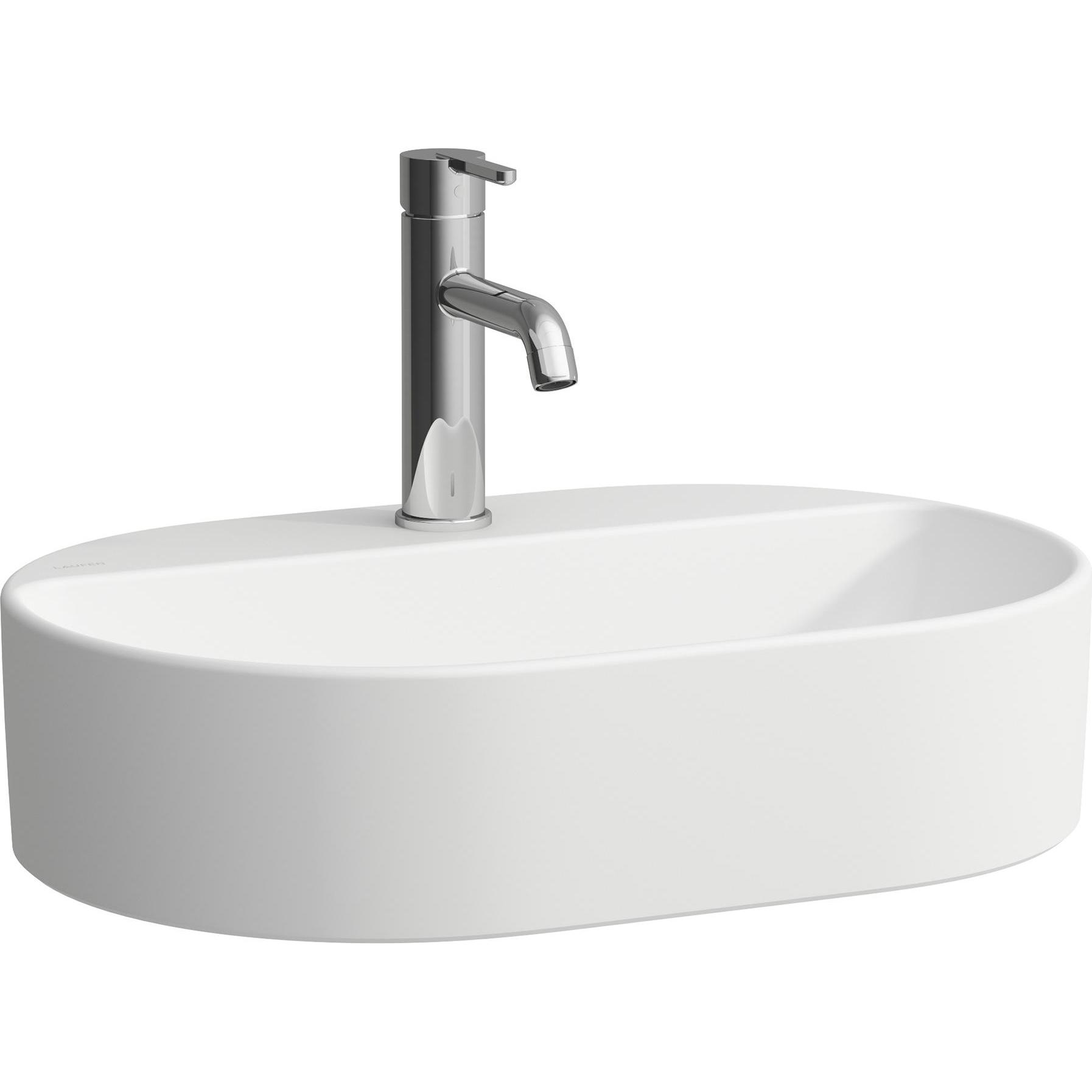 Laufen, Waschbecken, Savoy Waschtisch-Schale, 380x550x130mm, oval, ohne Überlauf, 1 Hahnloch (630 mm, 200 mm)
