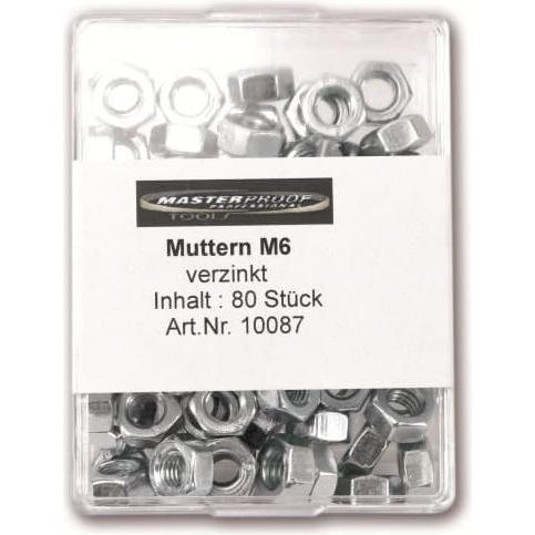 Thumbnail - Masterproof, Muttern + Unterlegscheiben, Muttern M6