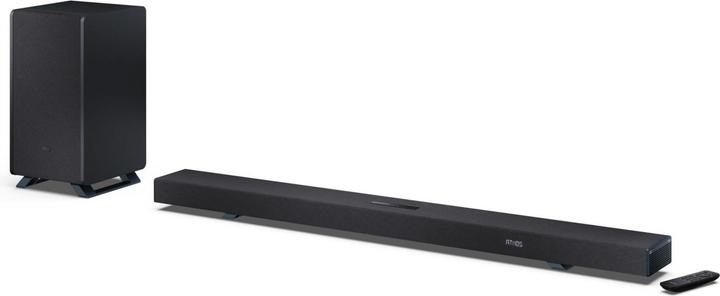 Produktbild Sharp Speakers HT-SBW55121(BK) Q 5.1.2 Dolby Atmos/ DTS:X Soundbar with Wireless Subwoofer, Black | (400 W, 2.1 Kanal)