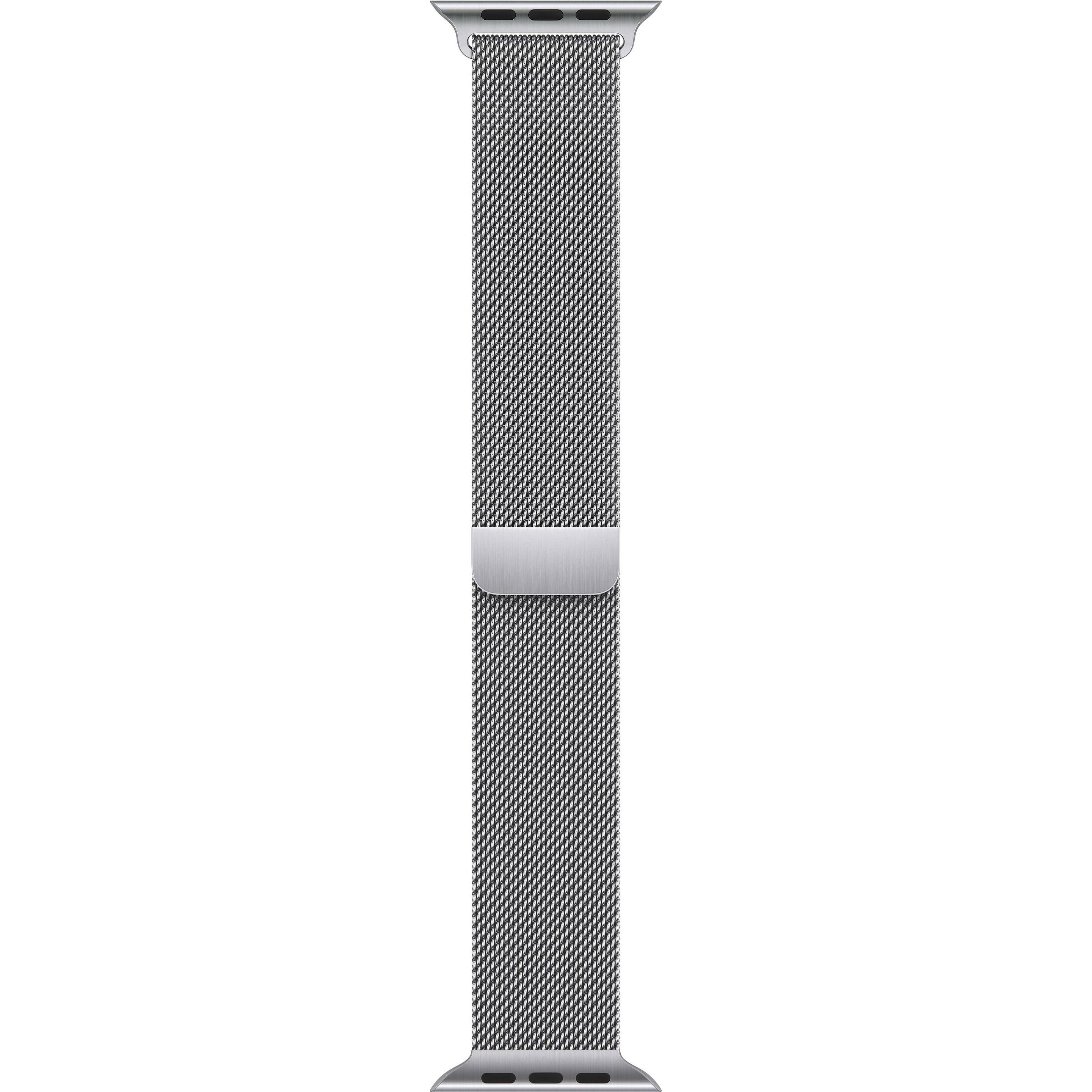 Apple Milanaise Armband (45 mm, Edelstahl), Uhrenarmband, Silber